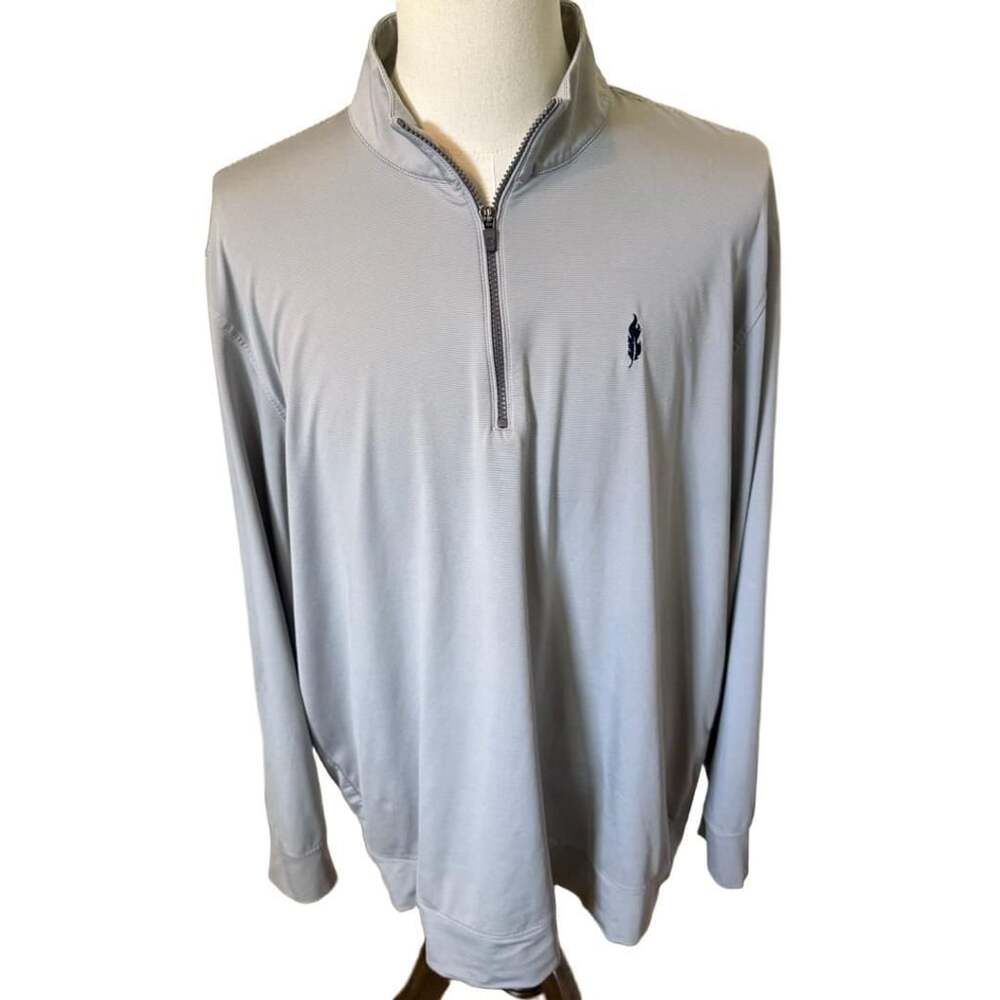 STITCH Council Fire Golf Performance Quarter-Zip Pullover Gray XXL